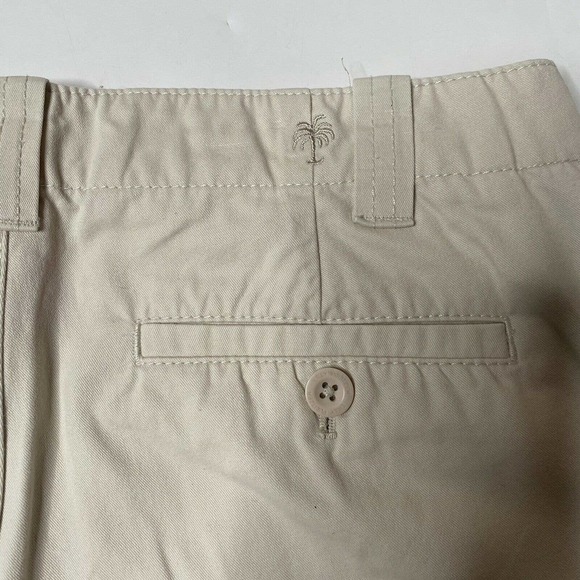 LILLY PULITZER Sz 6 Women Khaki Main Line Fit Cropped Chino Capri Pants Jeans - Picture 3 of 9